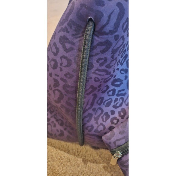 The Marissa Neoprene Purple and Black Tote W/Small Bag - Picture 5 of 12